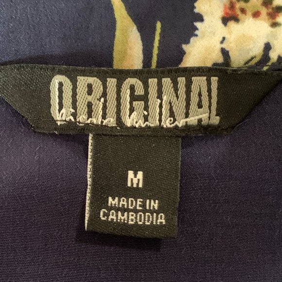 Original Nicole Miller Navy Floral Sundress - Picture 9 of 10